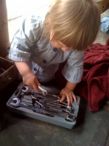 Toddler and Tools